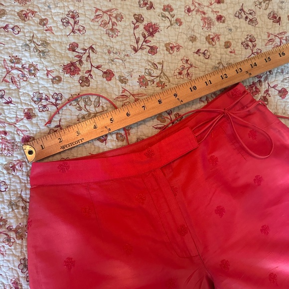 Plenty by tracy Red Reese silk pant size small p - Picture 6 of 8